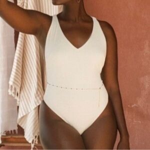 NWT Toluca Venus Midi Cross One Piece Swimsuit